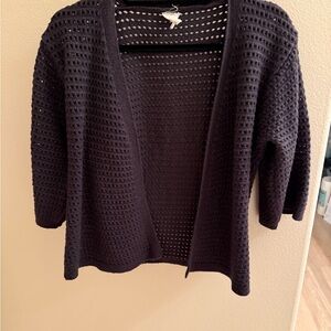 Anthropolgie Black Open-Knit Women's Sweater